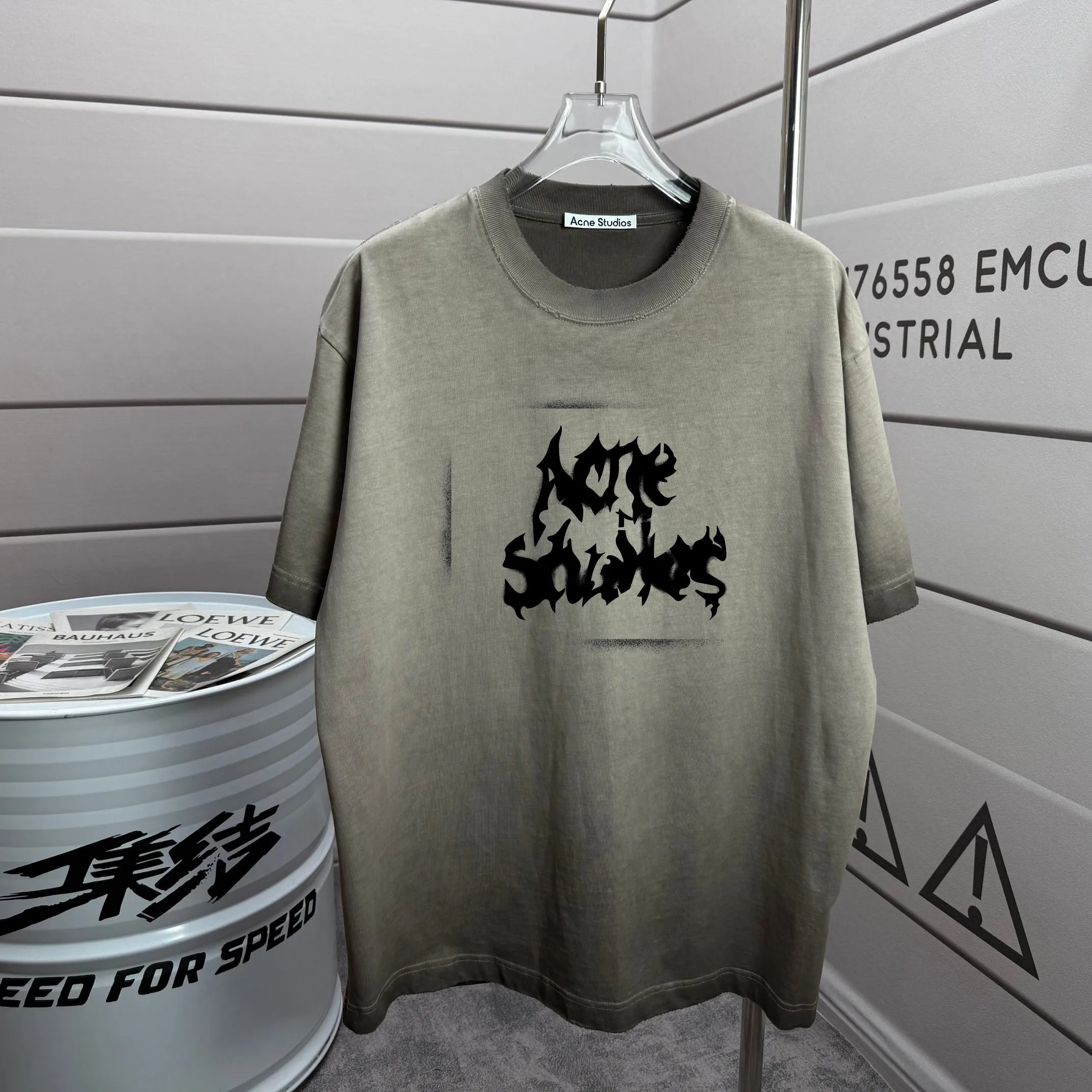 # 90 Acne studios * 2026 New Arrival tee Same Style : Black Size :S M L XL XXL Size： S （90-130 ） M （120-150 ） L （140-165 ） XL （160-180 ） XXL （180 ）